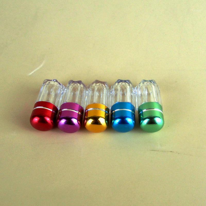 

Storage Bottles & Jars 100pcs/LOT Round Transparent Cases Plastic Bottle Portable Mini Cute Shells With Aluminum Cap Makeup Tools