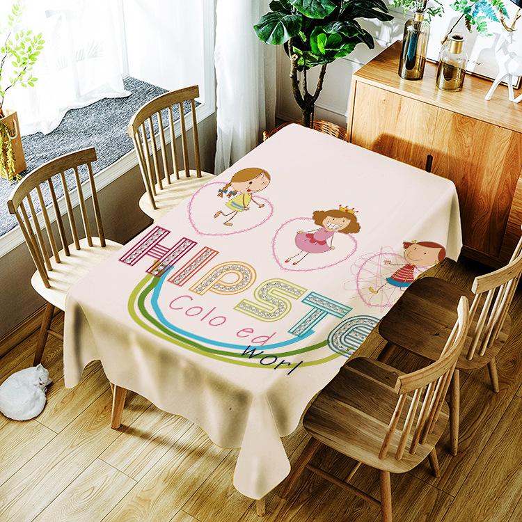 

Printed Cute Girl 6 Washable Decorative Household Waterproof Tablecloth Table Cloth