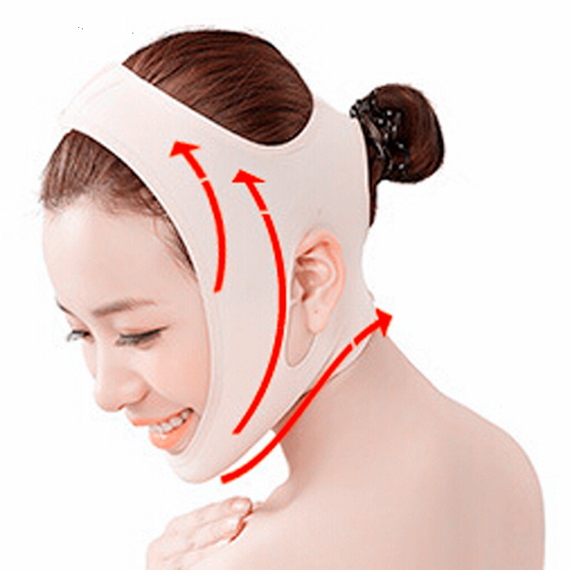 DHL Delicate Facial Thin Face Mask Slimming Bandage Skin Care Belt Shape And Lift Reduce Double Chin Face Mask Thining Band Face Massager-image-735472537