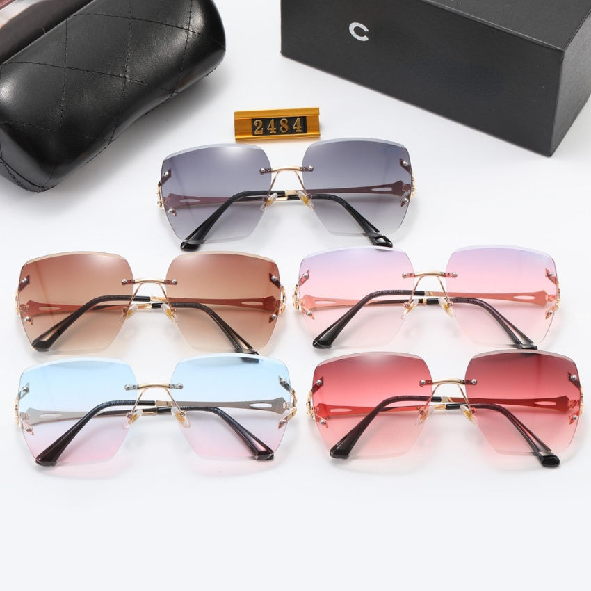 

Fashion Luxurys Designer Sunglasses For Women and Men Outdoor Drive Glasses Frameless Polarized Sunglass Box C