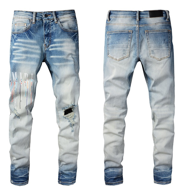 

Jeans men's thin 2022 European and American version trend loose straight tube wide leg casual pants, 826