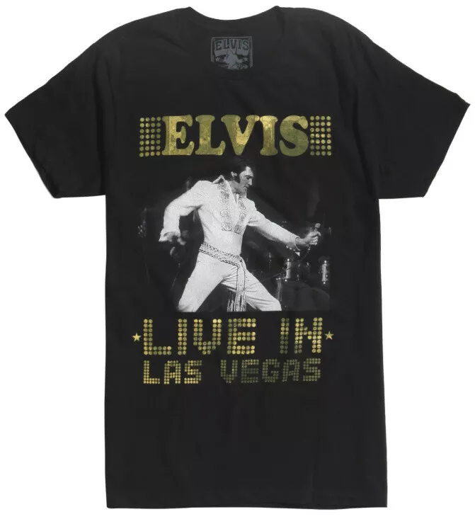 

Elvis LIVE IN LAS VEGAS T-Shirt NEW "Official Elvis Product" Front & Back Design, Mainly pictures