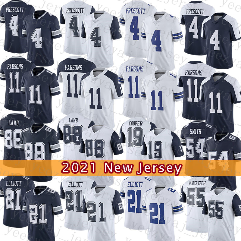 

4 Dak Prescott 88 CeeDee Lamb Football Jersey 11 Micah Parsons Ezekiel Elliott Amari Cooper Leighton Vander Esch DeMarcus Lawrence Jason Witte Roger Staubach Haley, Youth(size:s-xl)-niuzai
