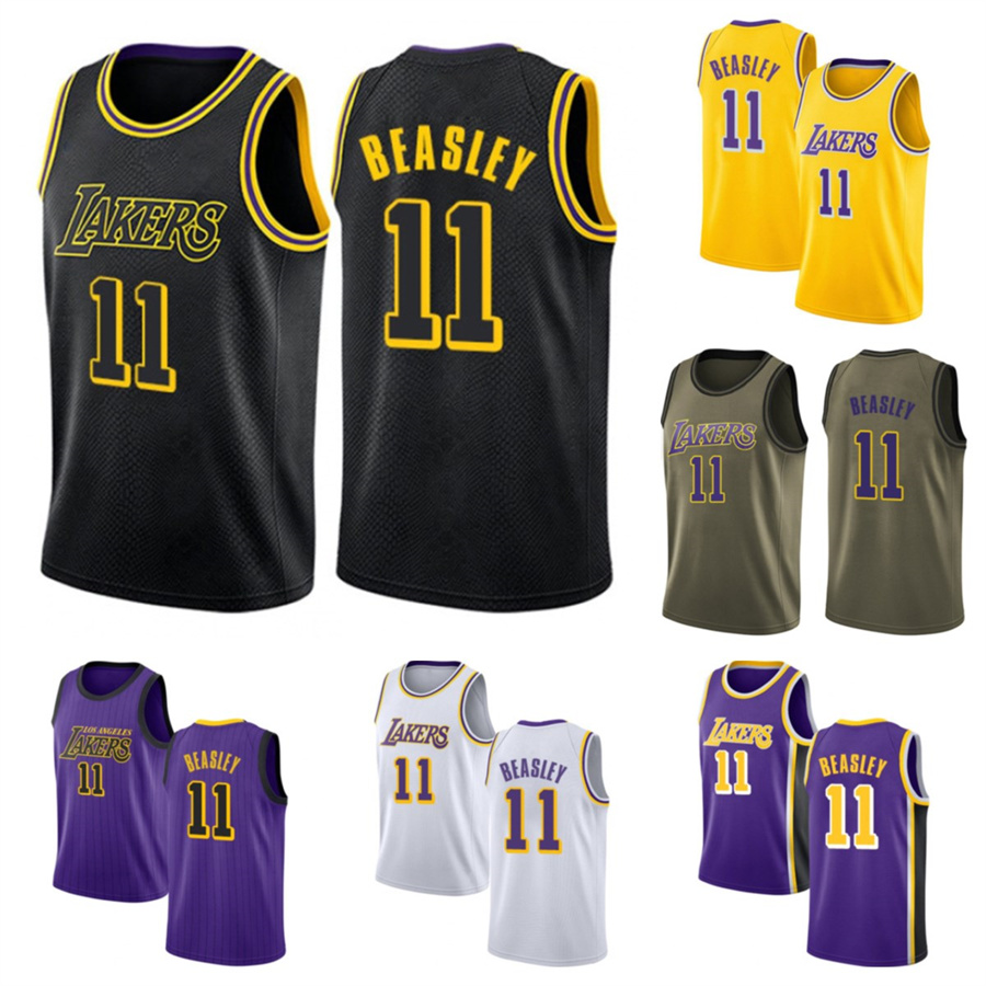 

2021 Michael custom men women youth 11 Beasley Los Angele Laker basketball jerseys red Blue jersey leave number name, Black;red
