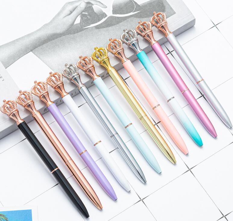 

Crown Crystal Metal Ballpoint Pen Office School Supplies GC86, Photo