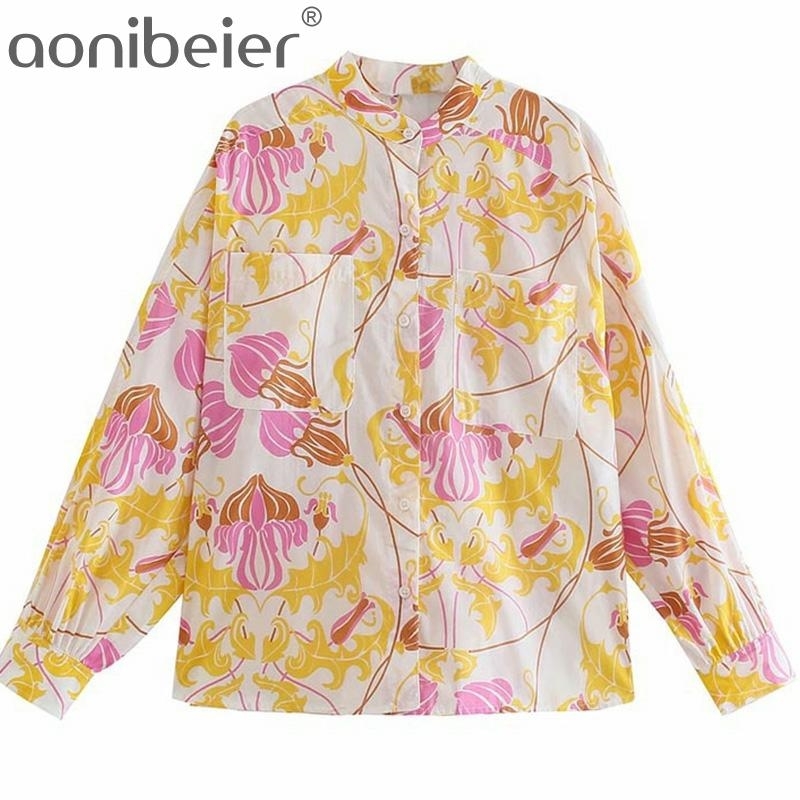 

Thin Style Summer Printed Women Casual Shirts Single Breasted Raglan Sleeve Slit Side Female Blouses Regular Fit Tops 210604, Shorts