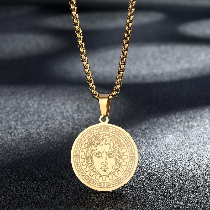 

Pendant Necklaces Stainless Steel Apollo The God Of Sun Necklace Women Symbol Goddess Nymph Female Retro