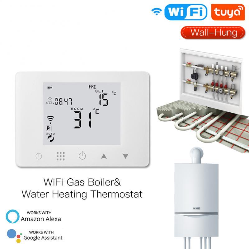 

Smart Home Control Tuya WiFi Thermostat Wall-Hung Gas Boiler Water Electric Underfloor Heating Temperature Controller For Alexa Google