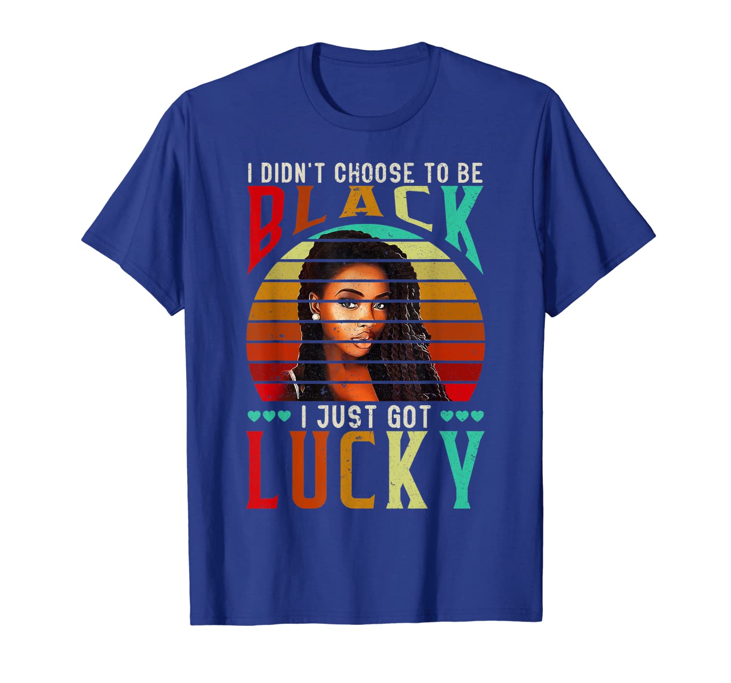 

I Didn't Choose To Be Black Shirt Vintage African Women Gift, White;black