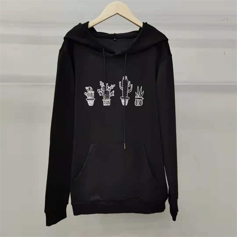 

Cactus design sweater (no return, no change), Black