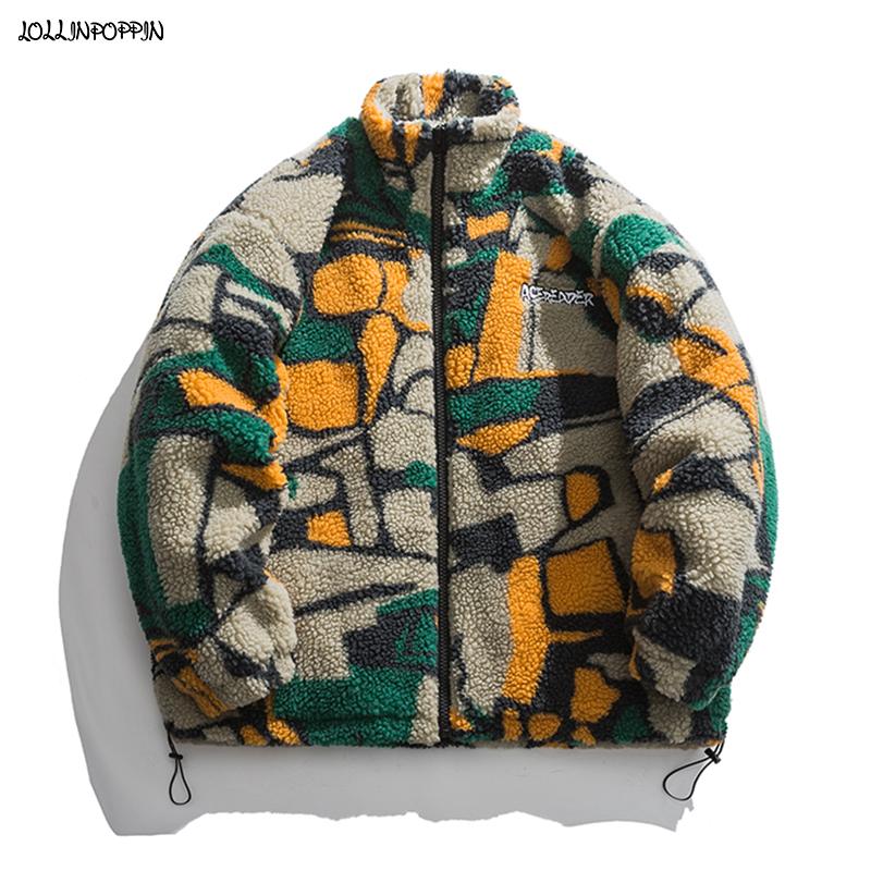 

Men's Jackets Multicolor Men Winter Fleece Hip Hop Jacket Stand Collar 2021 Embroidery Letters Mens Quilted Thick Zip Up Coat, Black;brown