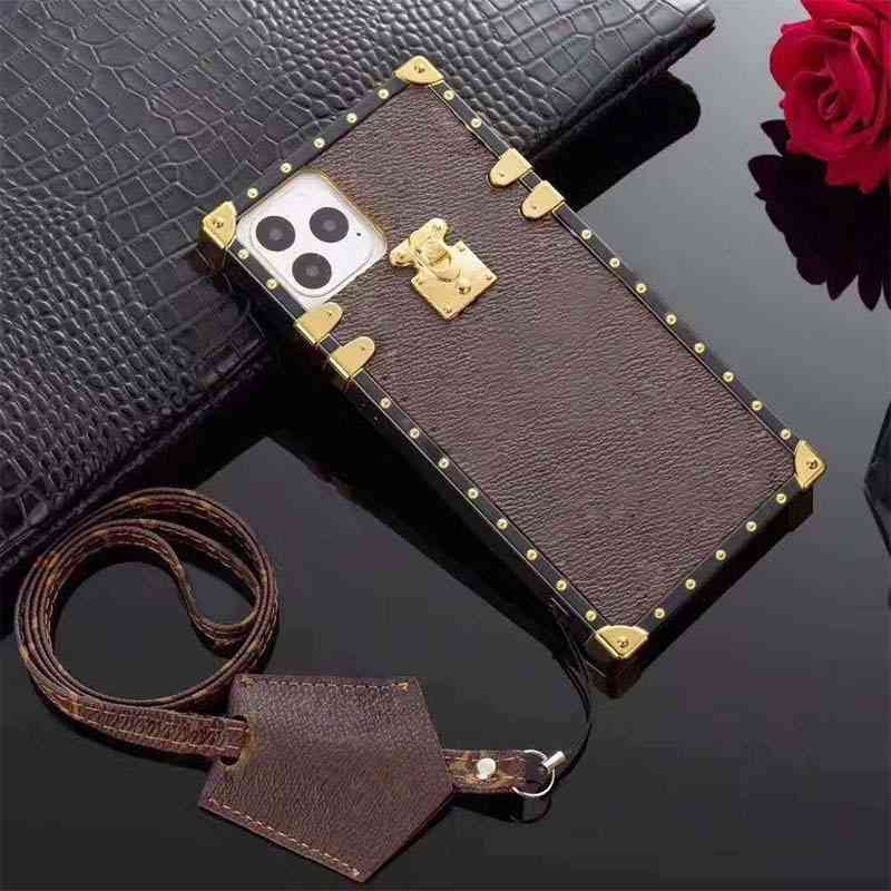 

Mobile luxury designer iphone case for 12 Pro Max mini 11 XR XS 7/8 plus 12 12pro 12promax 12mini 13 13pro 13promax 13mini PU top fashion leather phone cases (with box), Brown big