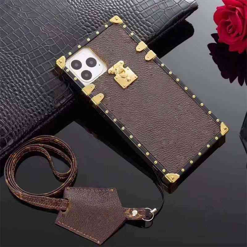 

Mobile luxury designer iphone case for 12 Pro Max mini 11 XR XS 7/8 plus PU top fashion leather phone cases (with box) SB70i