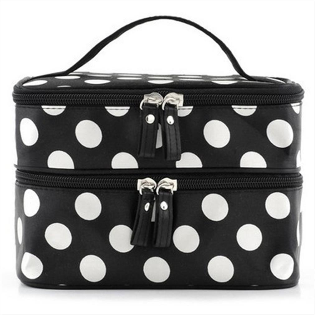 

zipper man women makeup cosmetic bag double beauty make up organizer toiletry kits storage travel wash pouch