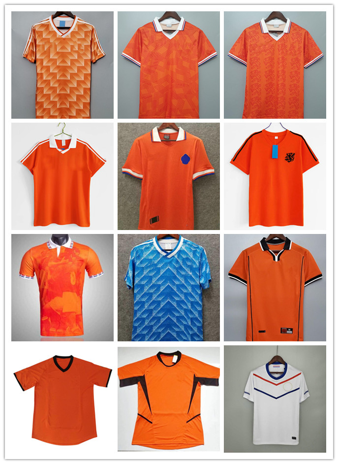 

1988 #12 VAN BASTEN #10 GULLIT #17 RIJKAARD Mens Soccer Jerseys 1998 Netherlands #8 BERGKAMP Football Shirts 1995 1991 1988 BERGKAMP Retro, Red