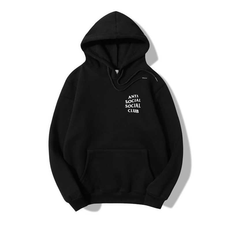 Gaojie anti social club GD net red autumn winter letter men's and women's loose cotton couple's