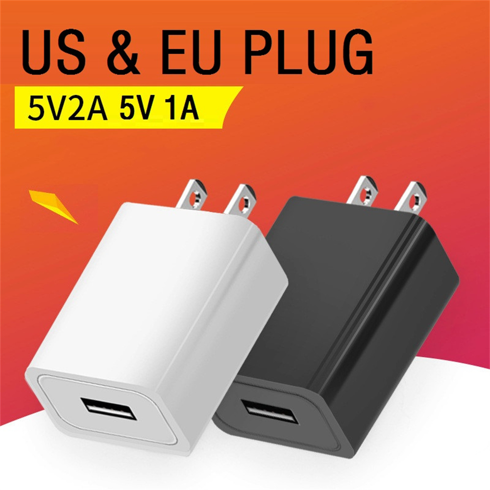 

High Speed 5V 1A 2A Eu US AC Home Travel Wall Charger Power Adapters For Iphone 7 8 11 12 Samsung s10 s20 htc android phone pc mp3