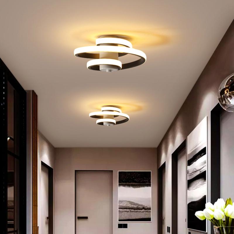 

Ceiling Lights Modern Spiral LED Light 3 Colors Indoor Fixture Chandelier Lamp For Bedroom Living Room Hallway