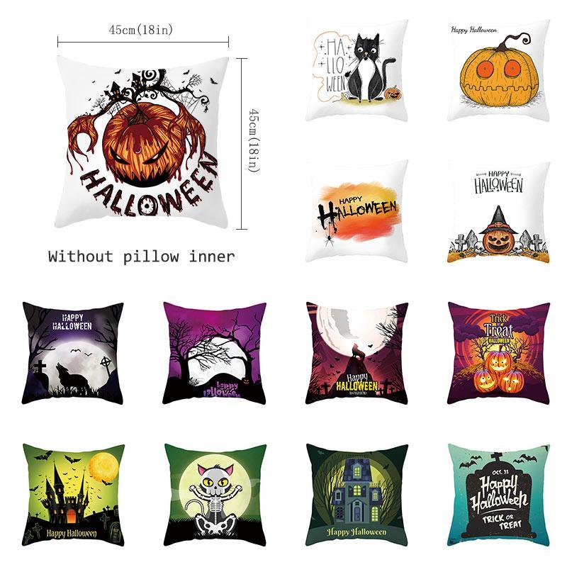 

Trick Or Treat Halloween Creative Cushion Cover Demon Throw Pillow Case Pumpkin Decorative Pillowcase ZT171 Cushion/Decorative