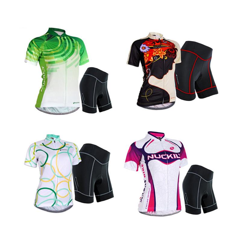 

Racing Sets Women Cycling Jersey Set BIB Gel Shorts 2021 Summer Bike Clothing MTB Suit Female Dress Bicycle Clothes Kit Wear, Black;blue