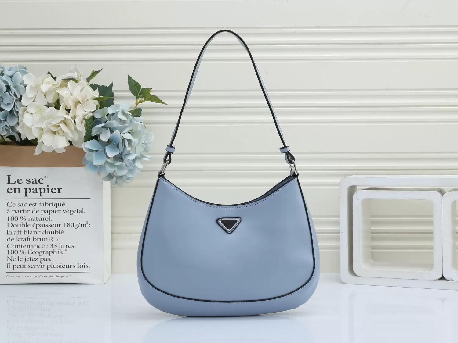 

HH 2022 Women Fashion Handbags Lady Totes Shoulder Bag Clutch Cross Body Luxury Saddle top Half Round Underarm Single Full Package Lock Semicircle Crossbody purse, Add shipping fee