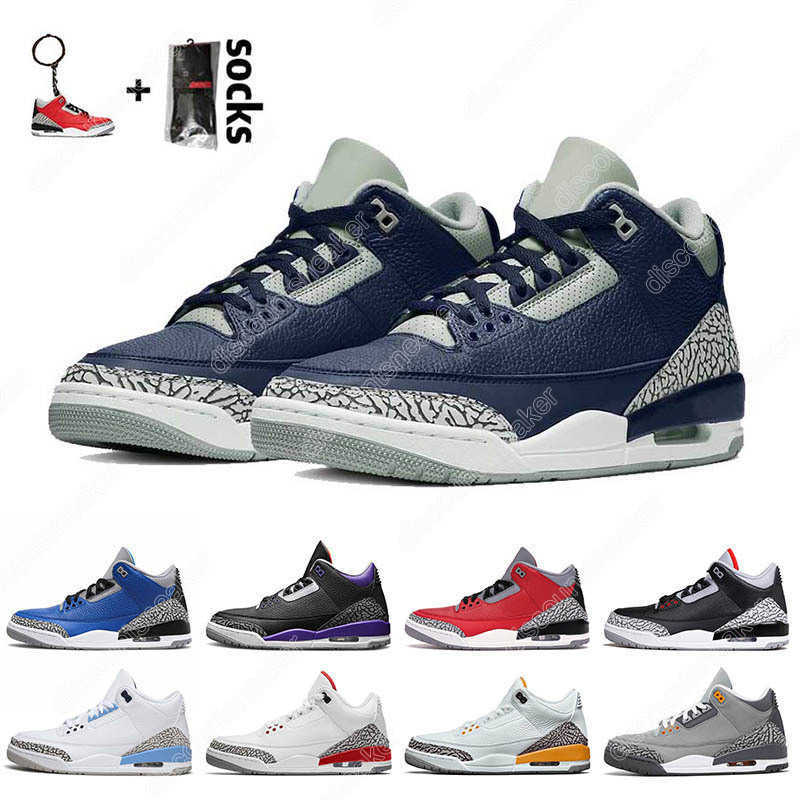 

7-13 With Box Basketball Shoes Georgetown Midnight Navy Mens Trainers UNC Red Black Cement Katrina Sneakers Cool Grey Infrar, A29 pit crew 40-47