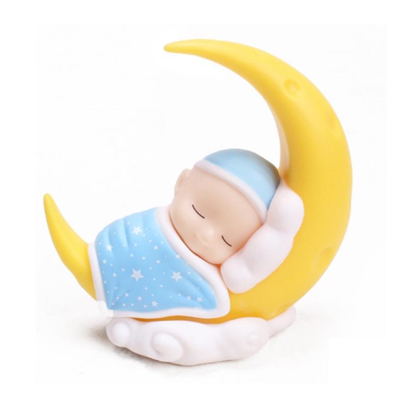 

Other Festive & Party Supplies Sweet Micro-view Cake Ornaments, Moon Quilt Cover Cartoon Sleeping Baby For Kids Birthday Favors, Blue/Pink