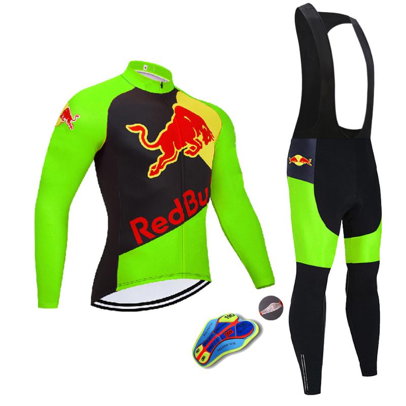 

Racing Sets Men's Cycling Clothes Summer Long Sleeve Jersey Kit Pro Team Mountain Bike Bicycle Clothing Uniform, Black;blue