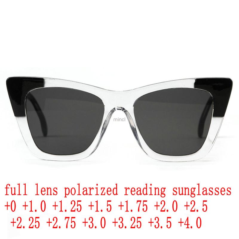 

Sunglasses Fashion Cat Eye Reader Women Anti-fatigue Polarized Diopter Full Frame Reading 1.0 To 4.0 NX