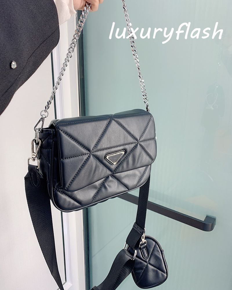 

Desiginers 4 Color Messenger Crossbody Bags Soft Leather Two-in-one Luxurys Shoulder Bag Golden Chain Summer Women Fashion Purse Handbags, Box(not sale separately)