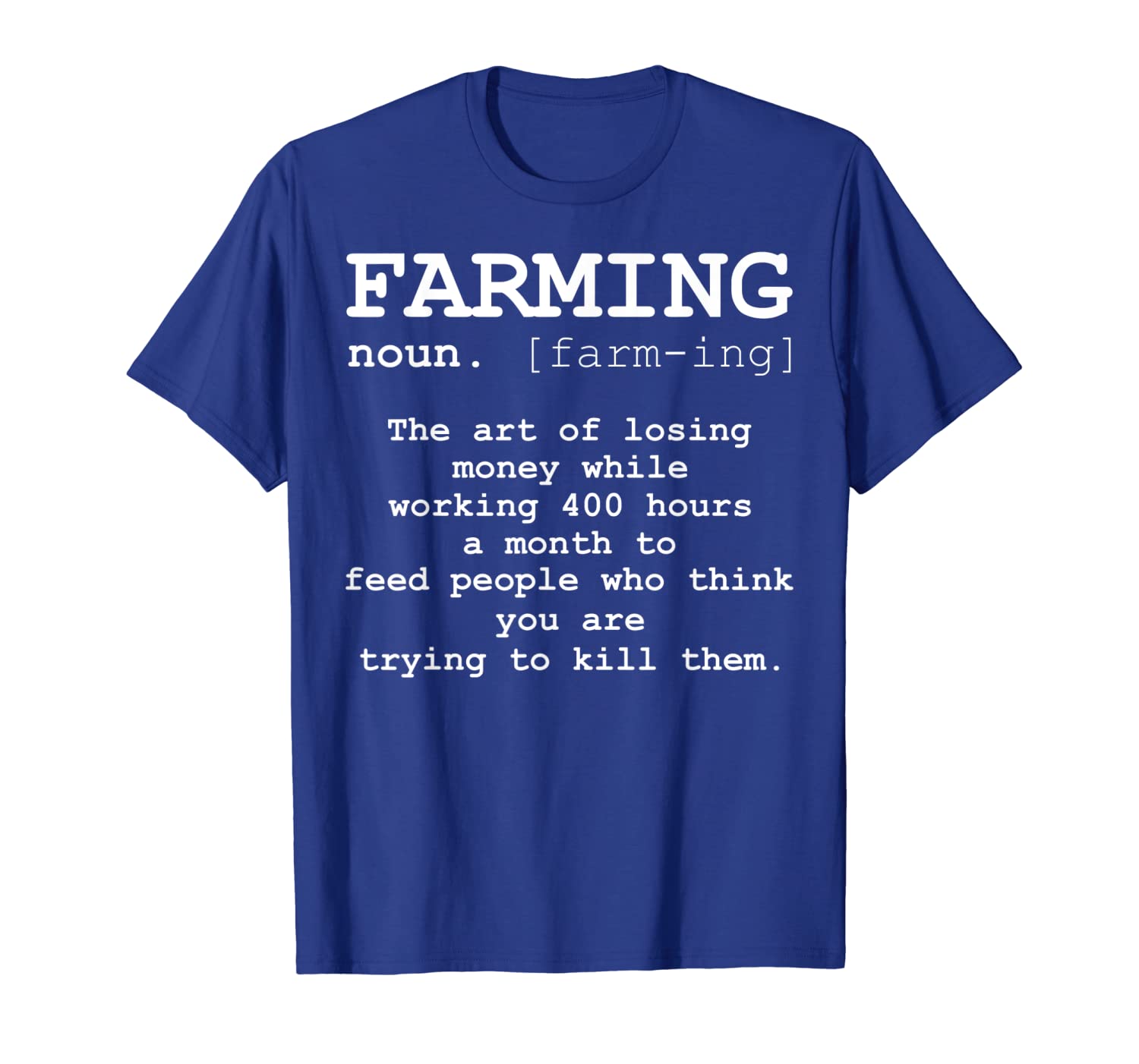 

noun gifts farming definition t-shirt funny farmer shirt, White;black