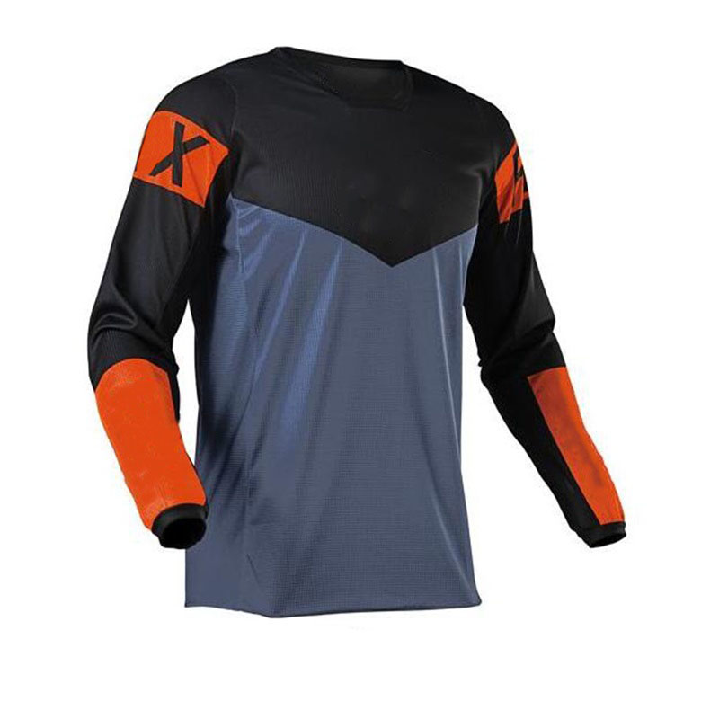 

2021 motorcycle mountain bike jersey polyester quick-drying sports long-sleeved shirt off-road cycling t-shirt