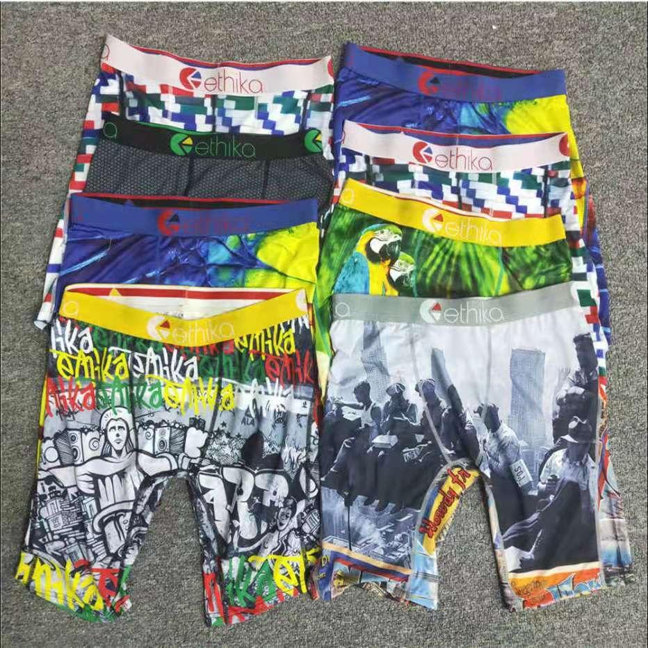 ethika men boxers Promotion Random styles ethika boxers underwear sports hip hop underwear street briefs knickers quick dry wholesale bo6474-image-717166660