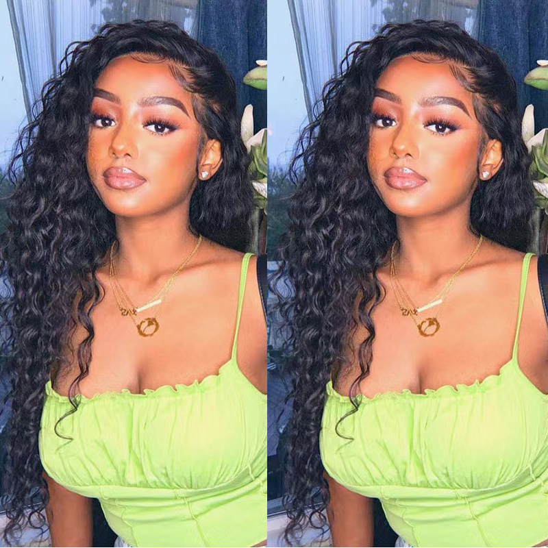 Peruvian Deepwave 3/4 Bundles 28 30 32 Tissages Purvian Hair Weave Peruvian Hairs Pineapple Curly bouncy curl Waves Black honey brown Percuken Ec-image-423828587