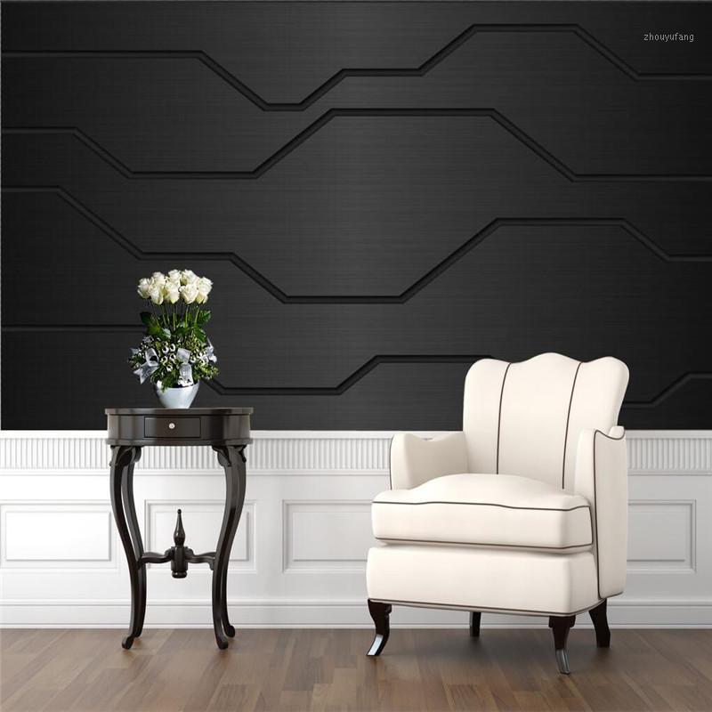 

Wallpapers Dark Metal Background Abstract Industrial Decor WallPaper Technology Company Mural E-sports Hall Internet Bar KTV Wall Paper 3D