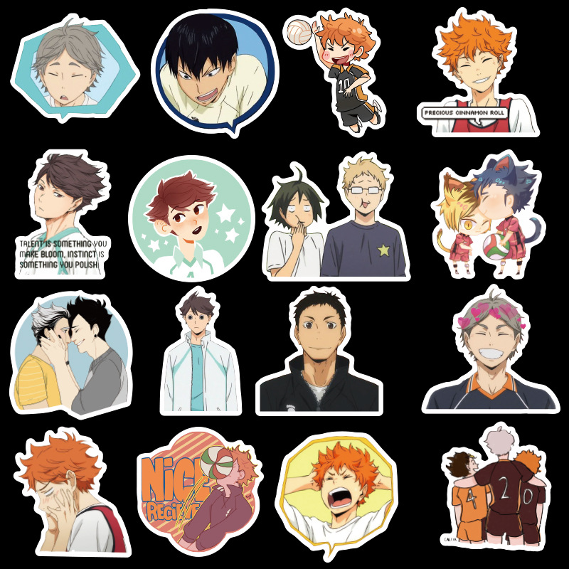 2022 japan anime haikyuu cartoon sticker for luggage laptop skateboard car bicycle backpack decal pegatinas toy stickers f4 from fzyiyi08 14 49 dhgate com