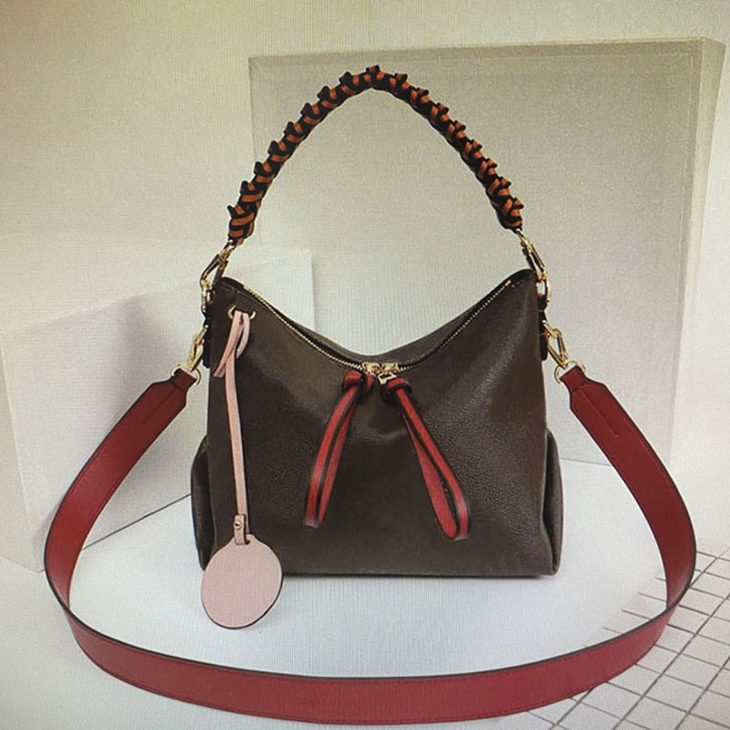 

M55090 top fashion woman shoulder bags wallet luxurys designer classic originals brand lady leather diagonal one shoulders handbag