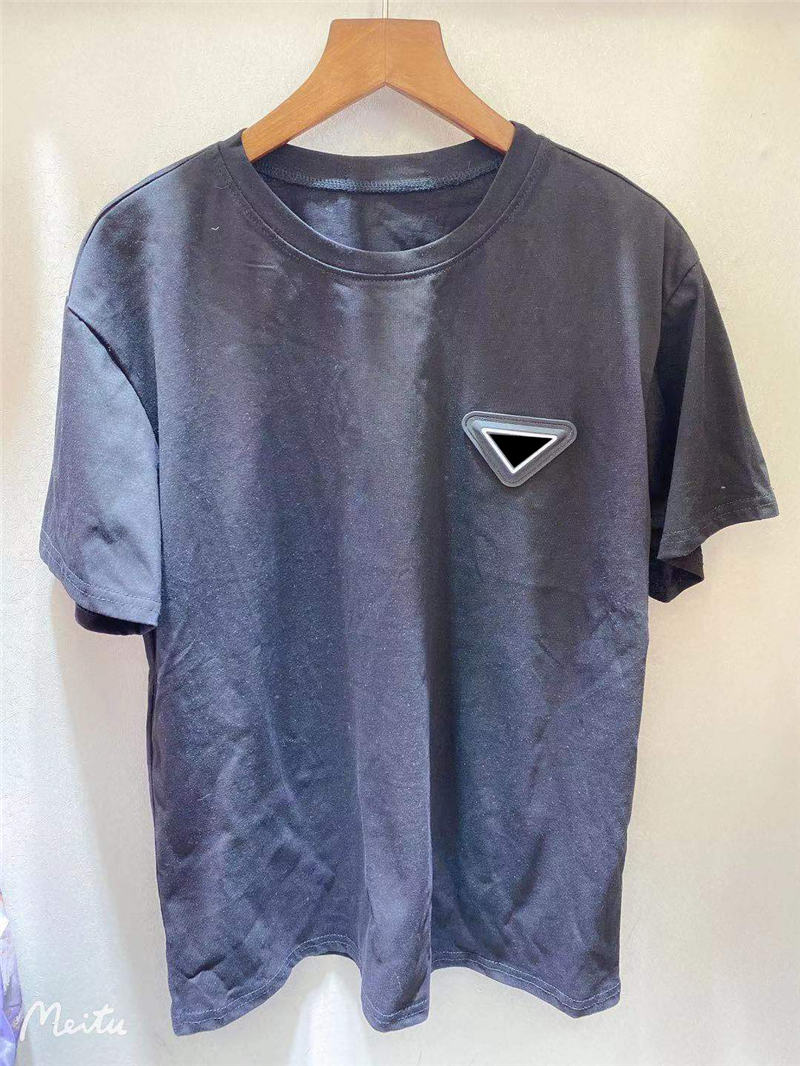 

Mens T Shirts With Letters Budge Short Sleeves Fashion Unisex Tees Breathable Out Wears Shirts, White