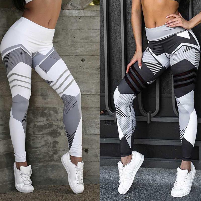 

Yoga Outfit INFILAR Women Casual Pants Printed Sport Leggings Femme High Waist Push Up Leggins Fashionable Long Gym Running
