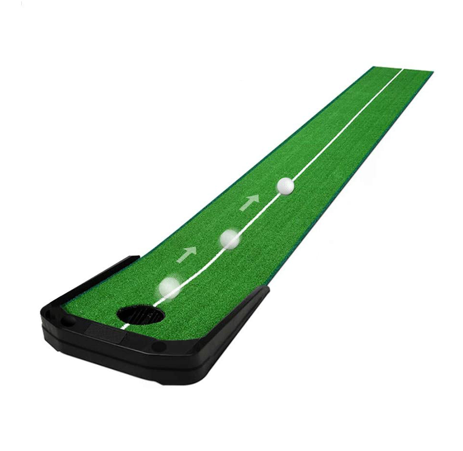 

Portable Golf Putting Training Mat Trainer Carpet Practice Set Ball Return Green Fairway Gifts