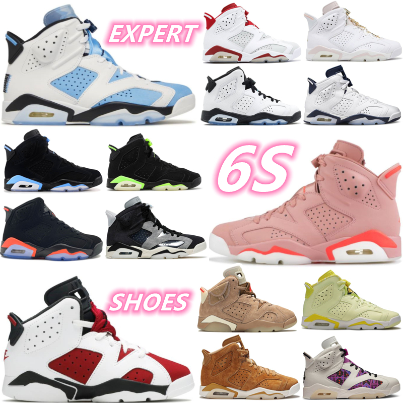 

2022 The Latest 6 6s Basketball Shoes High Quality Mint Foam cactus UNC electric green university blue Bordeaux paris Hare Infrared White men women sports sneakers, Box