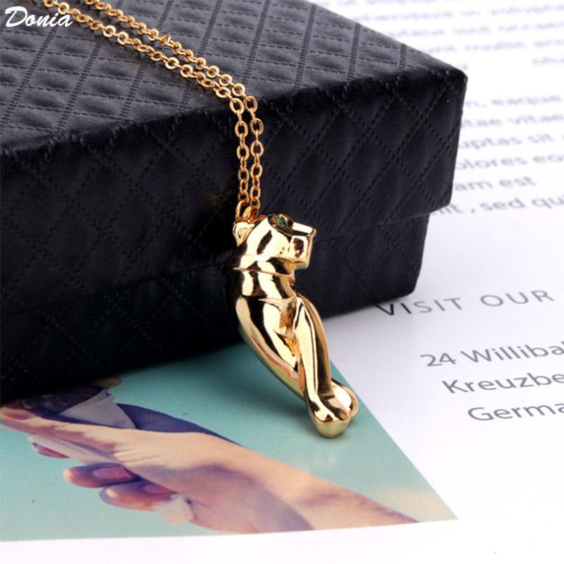 

Earrings & Necklace Donia Jewelry European And American Luxury Glossy Leopard Bracelet Fashion All-match Ladies Set, Silver