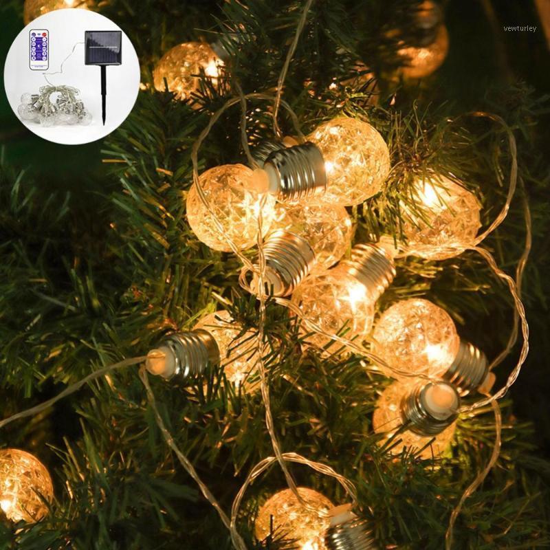 

Party Decoration 55% Drop!!LED Pineapple Bubble Ball Solar Light 3.8 Meters/6 Meters Warm White Outdoor Courtyard