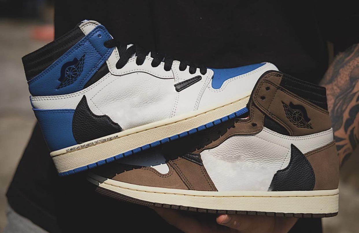 

2021 Travis Scott Fragment Authentic 1 High OG SP Outdoor Shoes Mens Military Blue SB Cactus Jack Dunk PlayStation Low Sail Suede Shy Pink With Original Box Sneakers