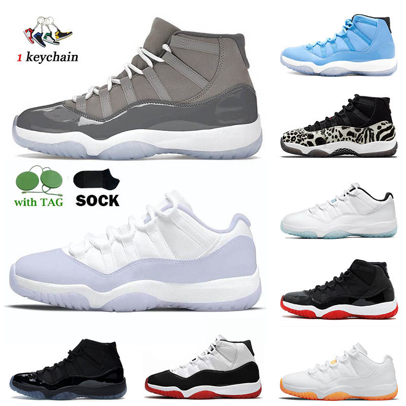 

New Release 2022 Jumpman 11s Cool Grey For Mens Womens Basketball Shoes Low Pure Violet High Concord White Bred legend Blue Animal Instinct Designer Athletic Sports, C30 high white bred 36-47