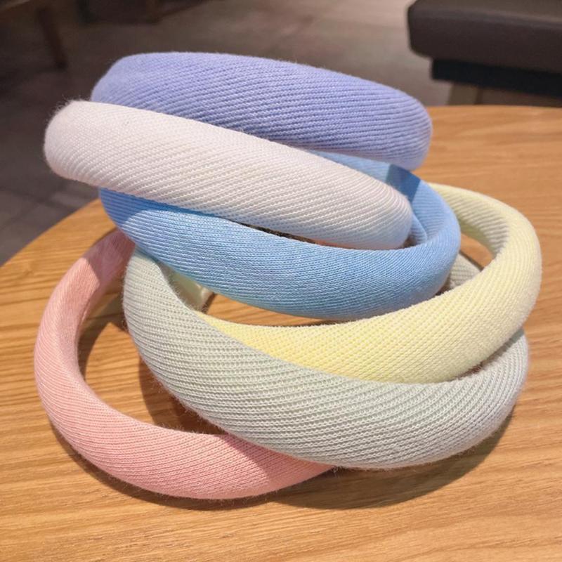 

Hair Clips & Barrettes Sponge Headband Press Hairband Ornament Accessories For Women All-match Simple Ladies' Small Accesso A8i6, Golden;silver