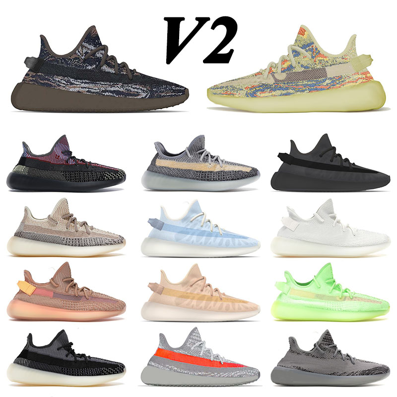 

Wholesale Runnning Shoes Sports Yeezys Trainers Seakers Off MX Rock Oat Mono Ice Clay Reflective Kanye West Yeezy Boost 350 V2 OW Zebra Men Women White, C20 black reflective 36-48