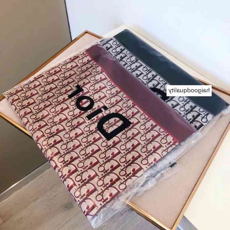 

luxury four seasons 100% silk scarf brand scarf travel checked shawl designer female super soft single layer chiffon scarf wholesale Q4, Red;brown