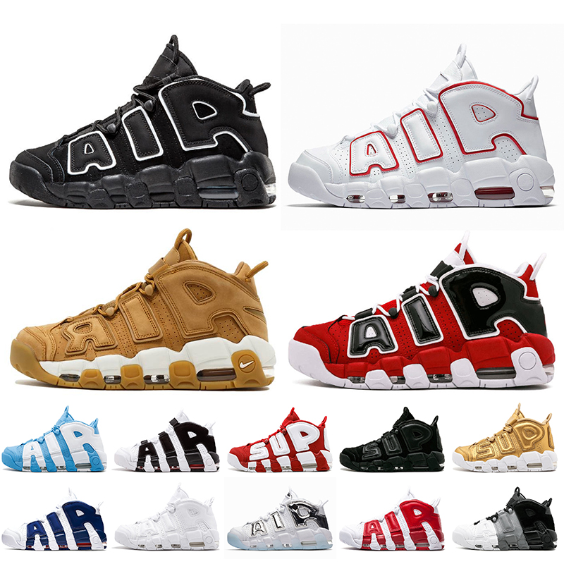 

Fashion Women Mens Air More Uptempo Scottie Pippen Basketball Shoes Black White Varsity Red Premium Wheat Bulls Hoops Pack UNC Suptempo Sneakers Trainers, A5 premium wheat 36-47
