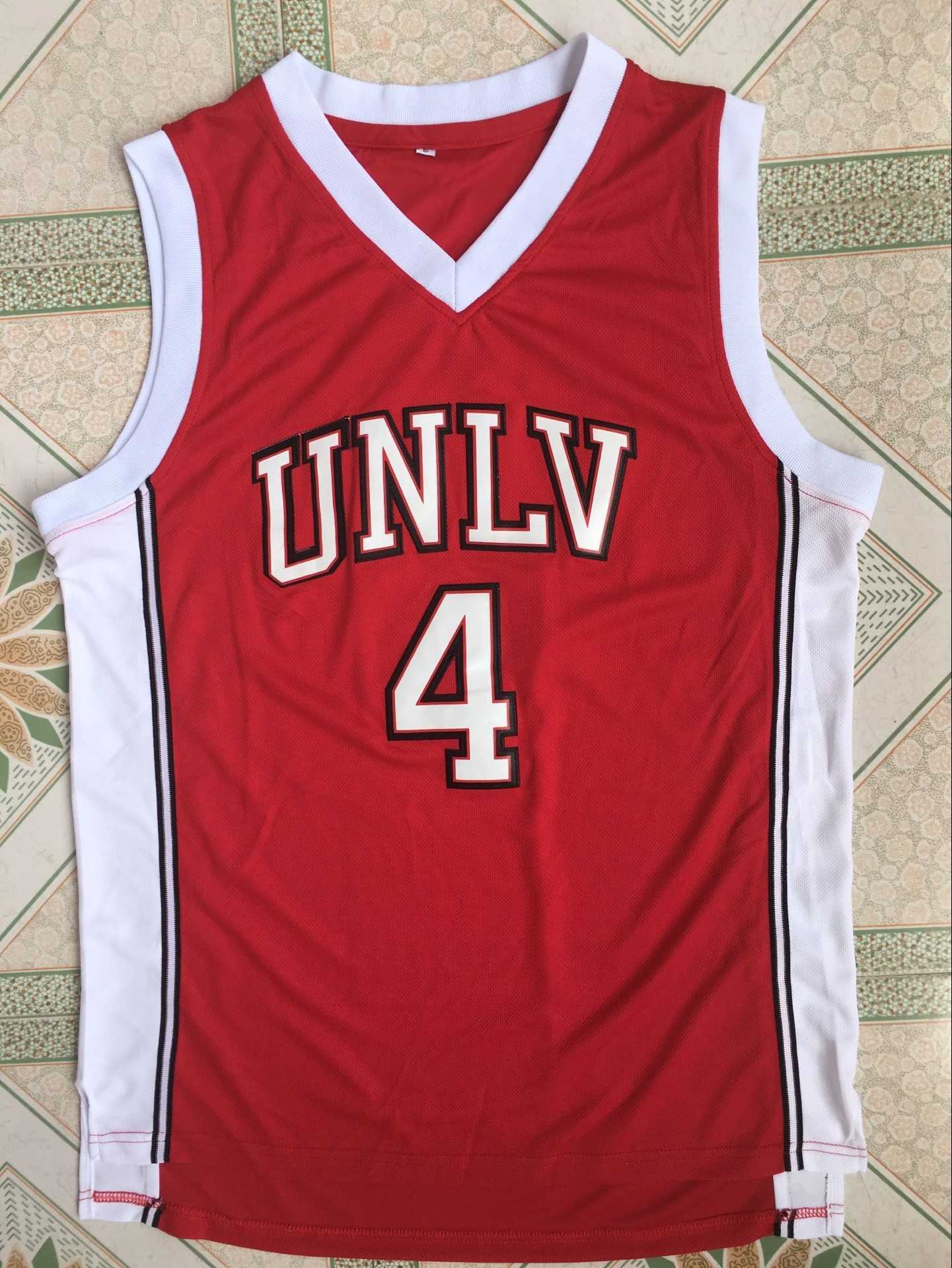 

NCAA UNLV University of Nevada Las Vegas Larry Johnson Jersey Summer muscle fitness brothers vest men' outdoor running leisure sports, Picture